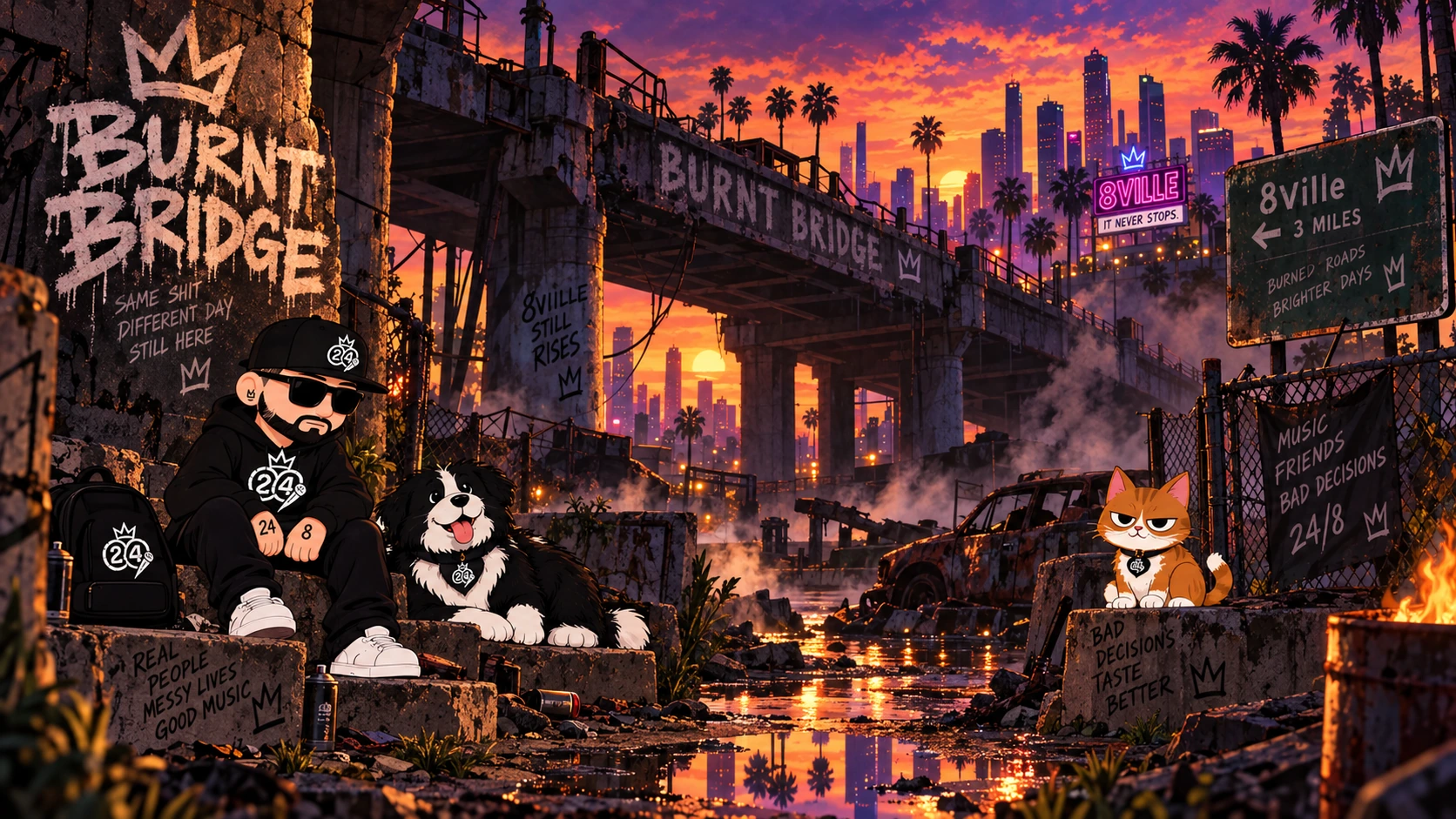 Burnt Bridge in 8Ville