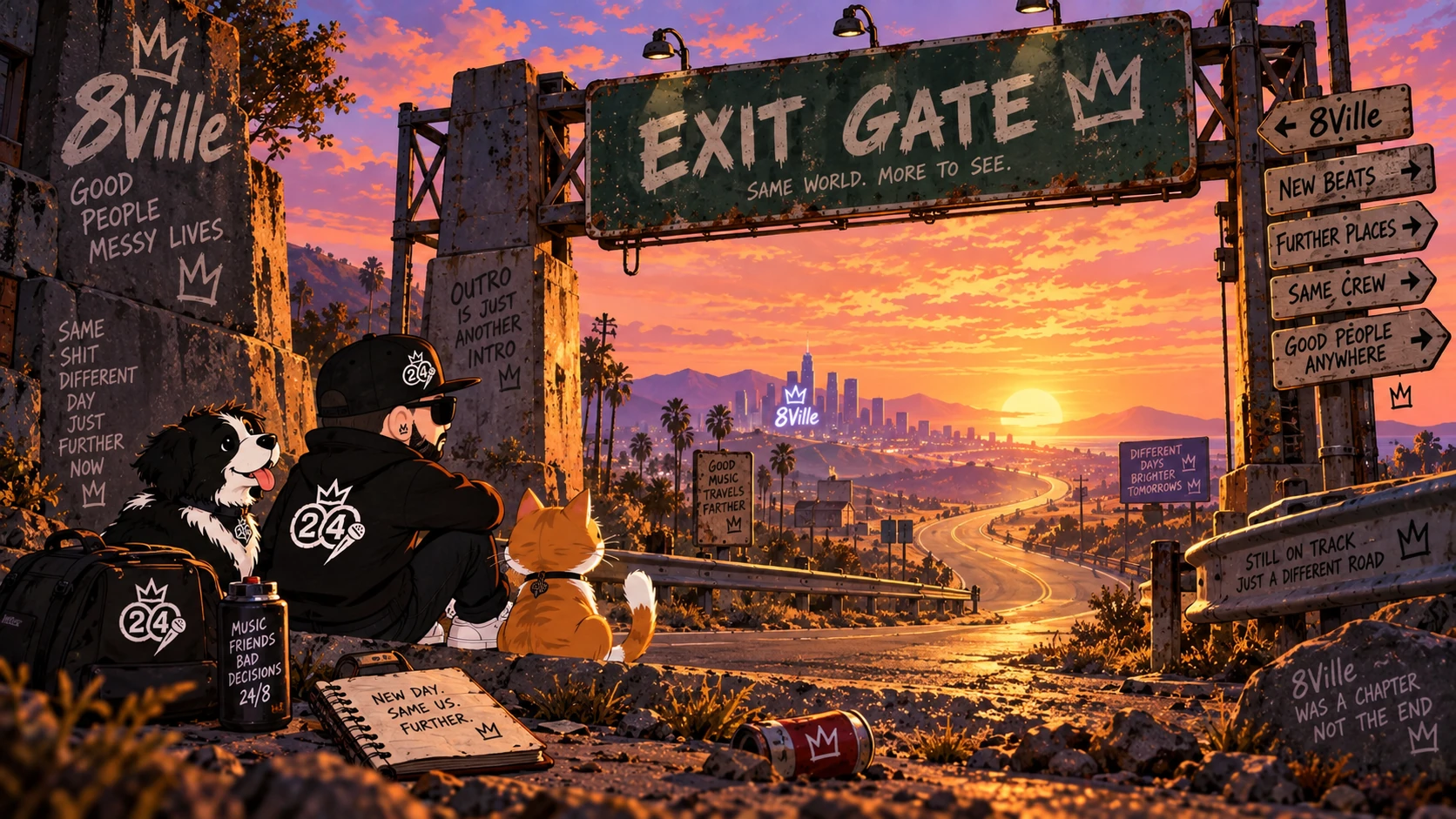 Exit Gate, the Outro area of 8Ville